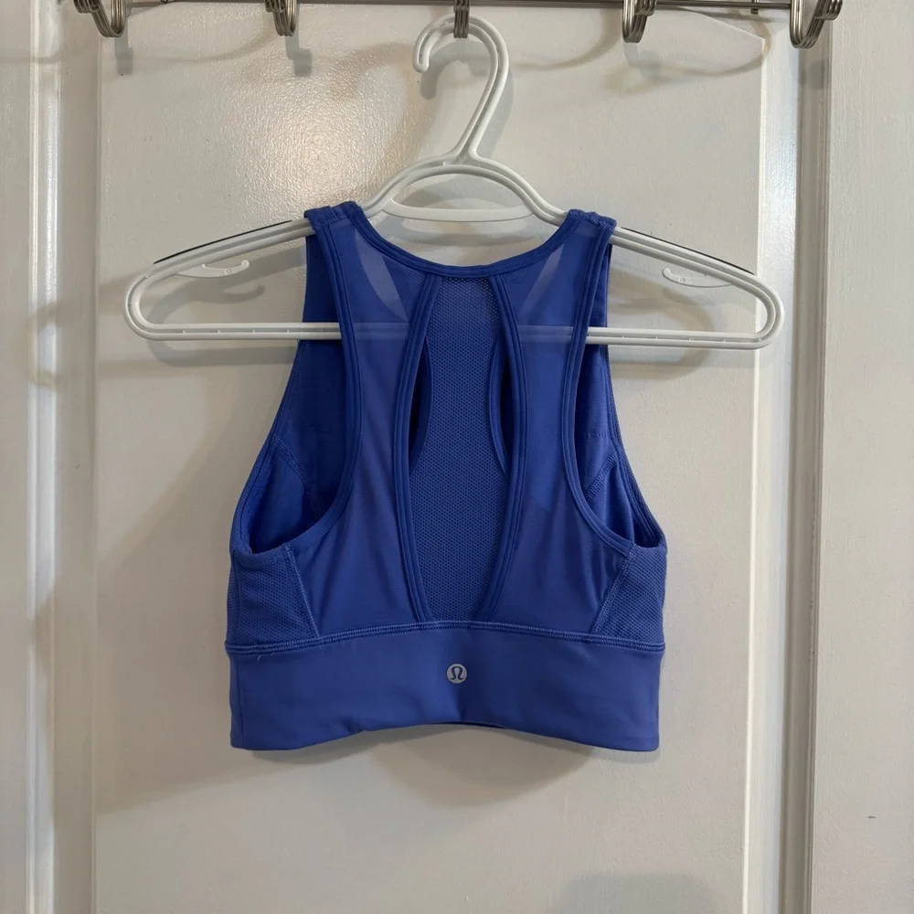 Lululemon Everlux High-Neck Train Bra Wild Indigo - Picture 2 of 15